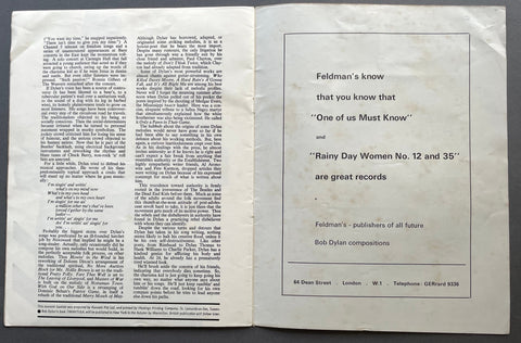 1966 Tour programme - Setanta Books