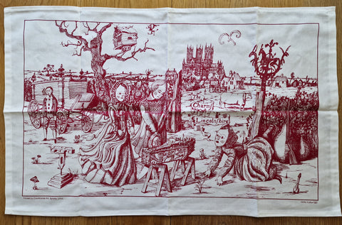 The Charm of Lincolnshire Tea Towel