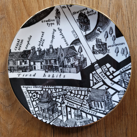 "Tired Habits" Decorative Plate