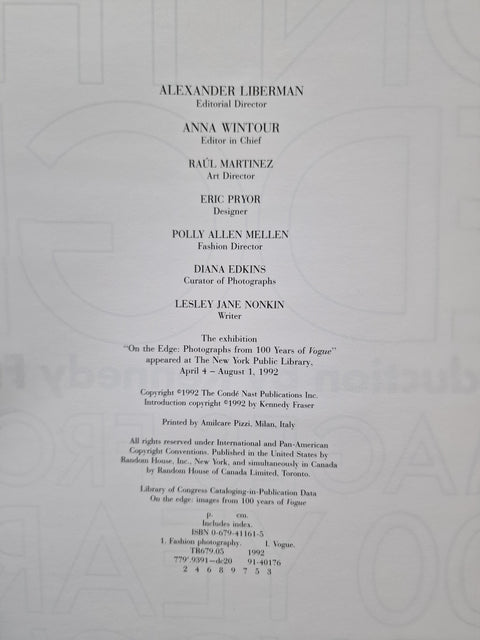 On the Edge: Images from 100 Years of Vogue