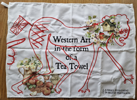 A Small Investment in British Perversion Tea Towel