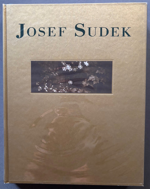 Book titled 'Josef Sudek'by Anna Farova with a gold cover in a card slipcase.