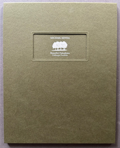Michael Kenna Beautiful Fukushima Collotype Portfolio cover in sage green