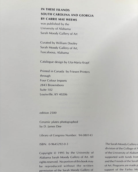 In These Islands: South Carolina - Georgia