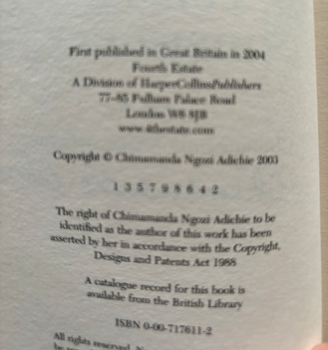 Purple Hibiscus - UK 1st