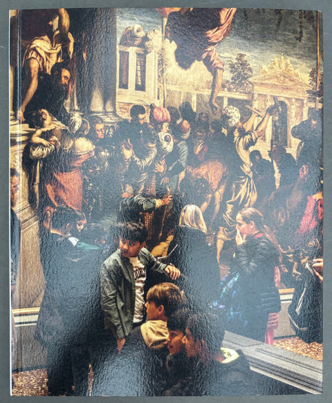 Book titled ' New Mornings in the Old World - Europe 2016-2025' by Christian Belgaux with a cover featuring the image of children visiting an art gallery.