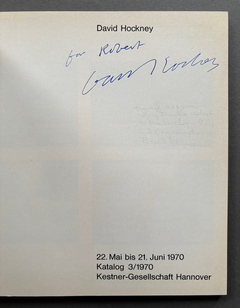 David Hockney: 22 Mai bis 21 Juni 1970 Katalog
