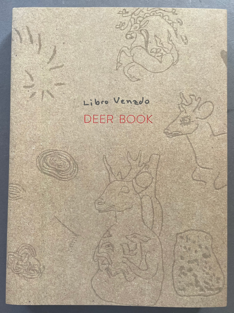 Front cover of Deer Book by Cecilia Vicuña with an image of deer drawings.
