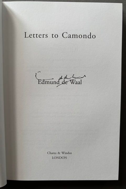 Letters to Camondo