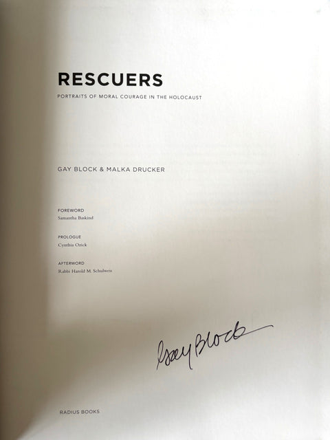Rescuers: Portraits of Moral Courage in the Holocaust