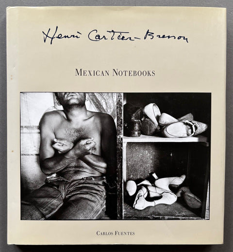 Book titled 'Mexican Notebooks' by Henri Cartier-Bresson with a beige cover featuring some black and white images from the content of the book.
