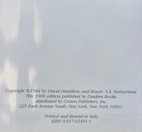 A light gray book cover or printed page with small black copyright and publisher text near the bottom.