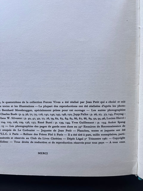 Le Livre de Ronchamp Le Corbusier