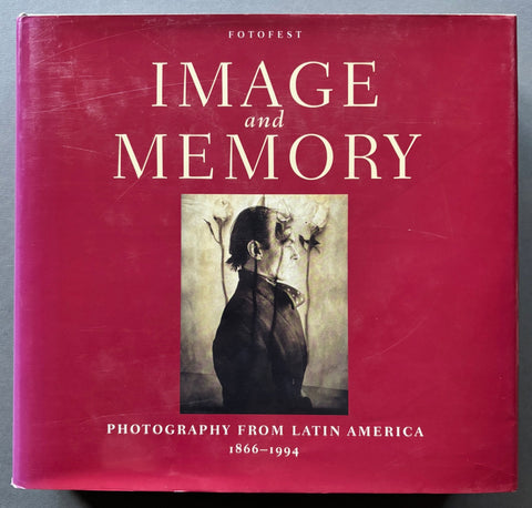 Book titled 'Image and Memory: Photography from Latin America 1866-1994' by various artists with a red cover featuring an image from the content of the book.