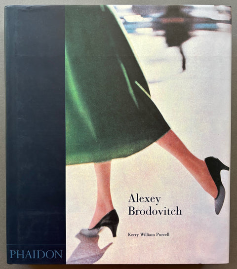 Book titled 'Alexey Brodovitch' by Kerry William Purcell with a cover featuring the image of the feet, ankles and skirt of a walking woman.