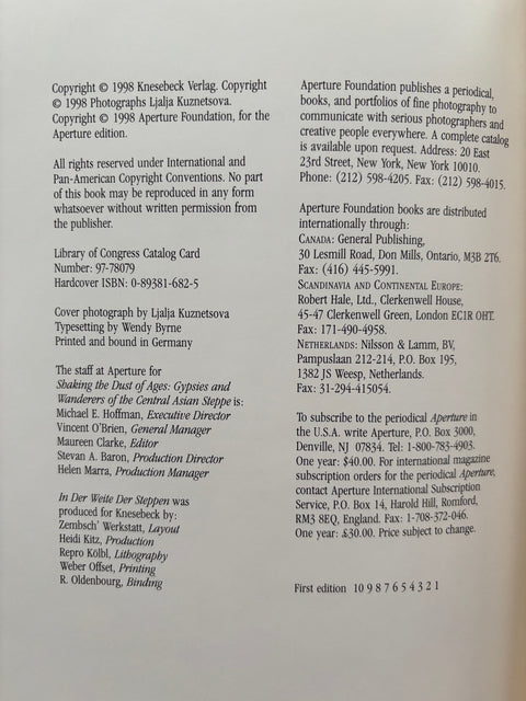 Shaking the Dust of Ages: Gypsies and Wanderers of the Central Asian Steppe