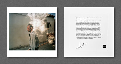 Man guiding the parade during Easter, Puente Genil, Córdoba, Spain (2019)