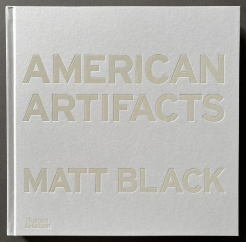 Book titled 'American Artifacts' by Matt Black with a gray cover.