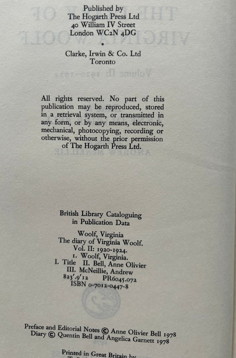The Diary of Virginia Woolf Vols I-V