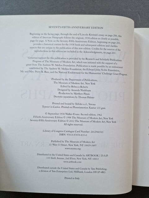 Walker Evans: American Photographs