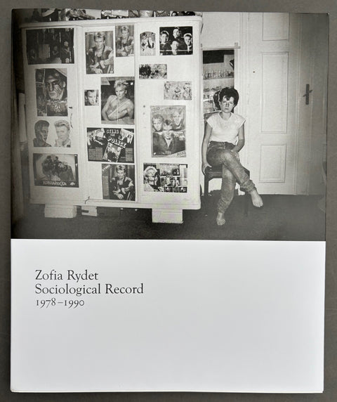 Book titled 'Sociological Record 1978-1990' by Zofia Rydet with a white cover with an image from the content of the book.