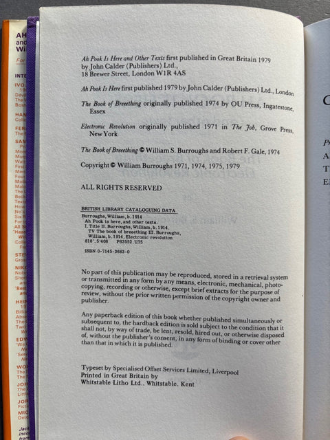 Ah Pook Is Here and Other Texts - Setanta Books