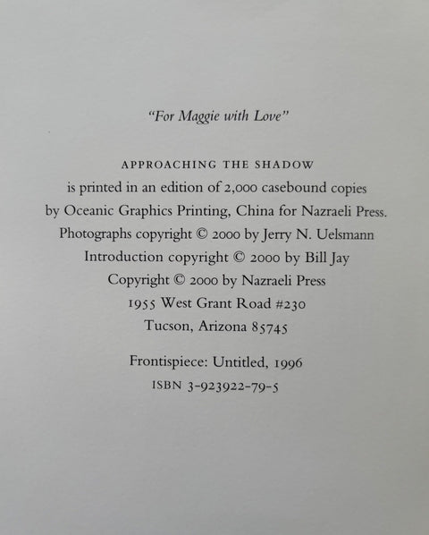 Approaching the Shadow - Setanta Books