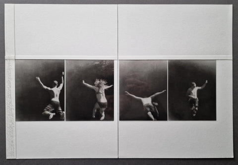 a two-panel broadside with 4 b/w mounted transparencies