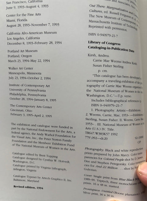 Carrie Mae Weems - Setanta Books