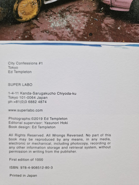 City Confessions 1: Tokyo - Setanta Books