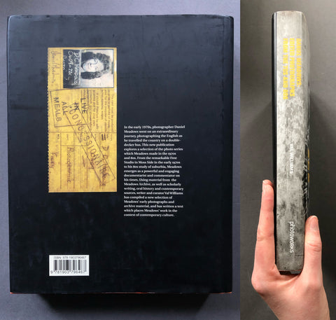 Image of back cover and spine of Daniel Meadows: Edited Photographs from the 70s and 80s