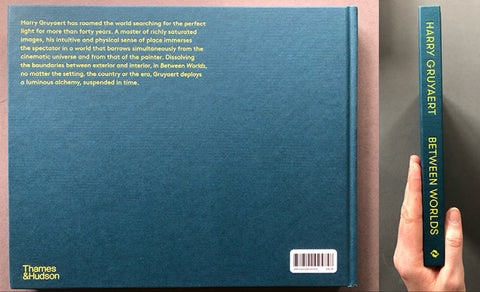 Image of back cover and spine of Between Worlds by Harry Gruyaert