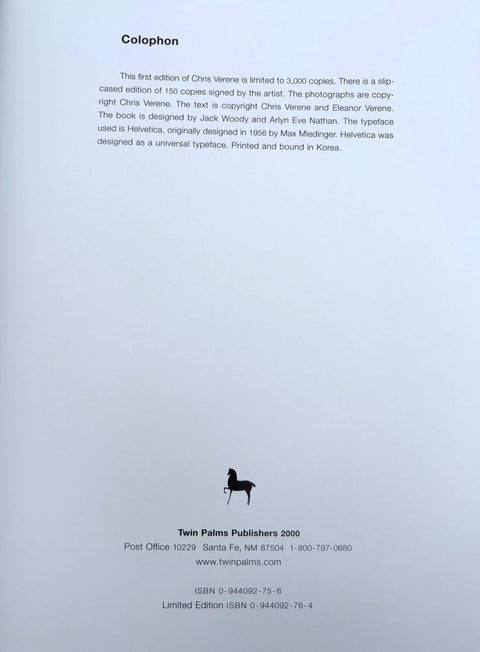 Colophon - Setanta Books