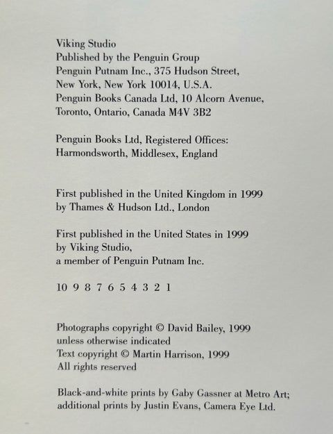 David Bailey Birth Of The Cool - Setanta Books