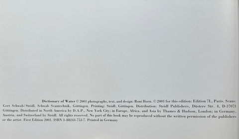 Dictionary of Water - Setanta Books