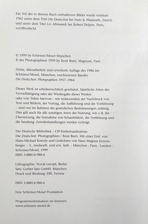 Die Deutschen: Photographien 1957 - 1997 - Setanta Books