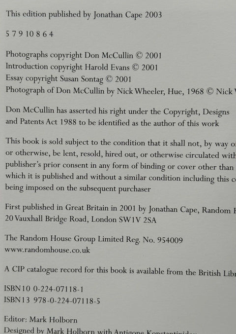 Don McCullin - Setanta Books