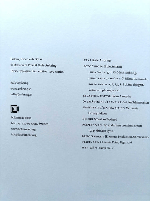 Fadern, Sonen Och Goran - Setanta Books