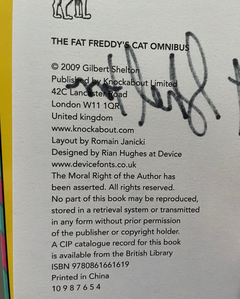 Fat Freddy's Cat Omnibus - Setanta Books