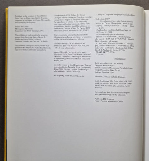 From Here to There: Alec Soth's America - Setanta Books