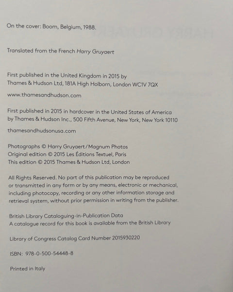 Harry Gruyaert - Setanta Books