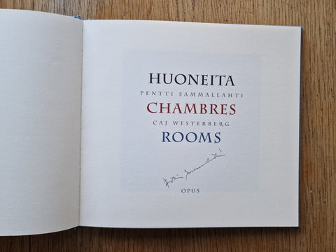 Huoneita Chambres Rooms - Setanta Books