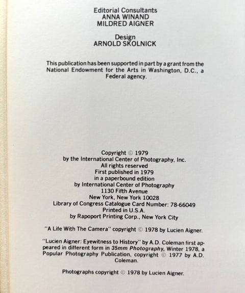 Lucien Aigner - Setanta Books