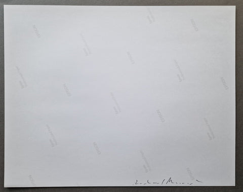 The back of the print showing Misrach signature