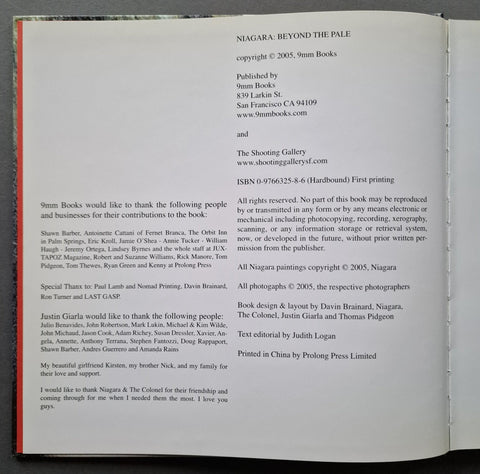 Niagara: Beyond The Pale - Setanta Books