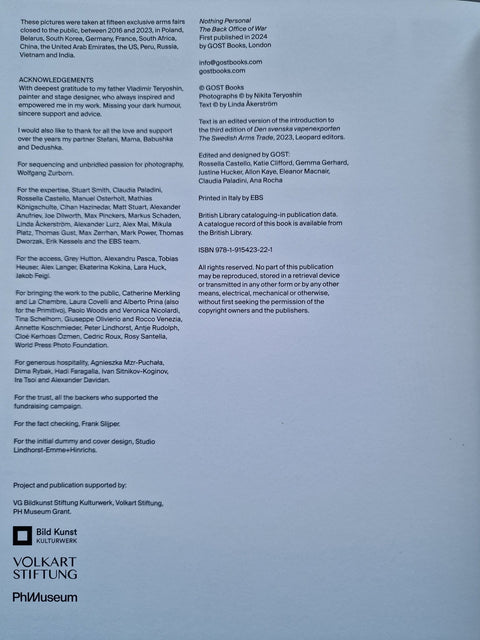 Nothing Personal - The Back Office of War - Setanta Books