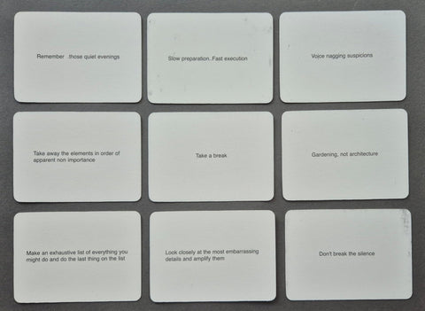 Oblique Strategies Card Box - Setanta Books