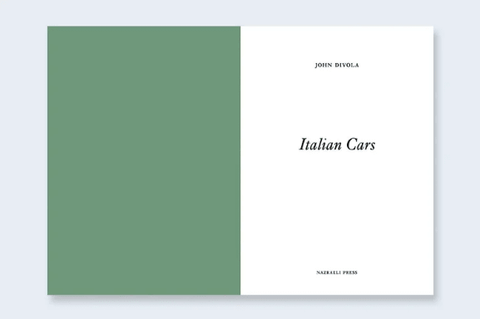 One Picture Book Two 48: Italian Cars - Setanta Books