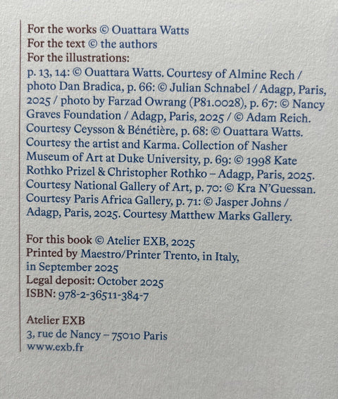 Ouattara Watts - Setanta Books