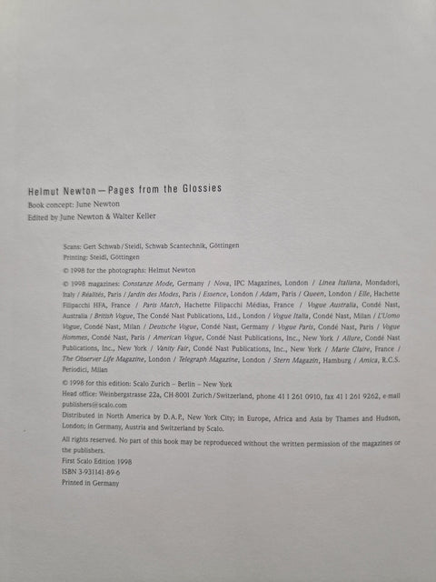 Pages From the Glossies, Facsimiles 1959 - 1998 - Setanta Books